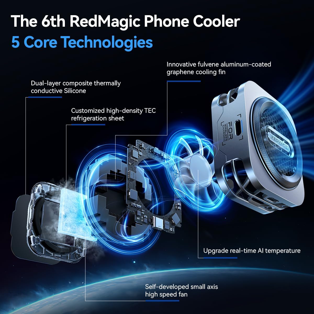 Nubia RedMagic 6 Pro Cooler for Gaming