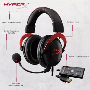 سماعة ألعاب HyperX Cloud II السلكية