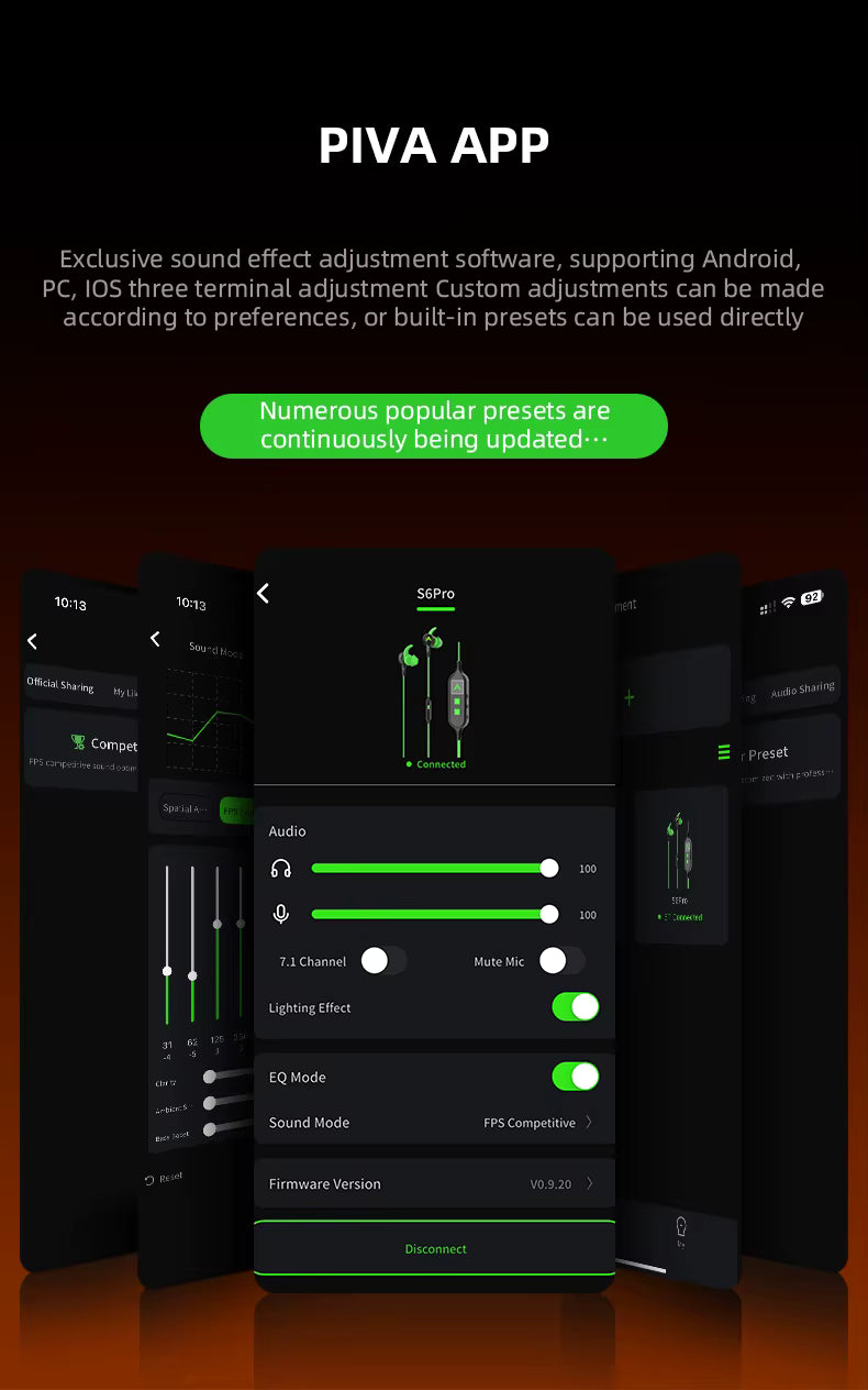 سماعة بيفا S6 Pro للألعاب – USB‑C مع شحن سريع 27 واط - الصورة 8